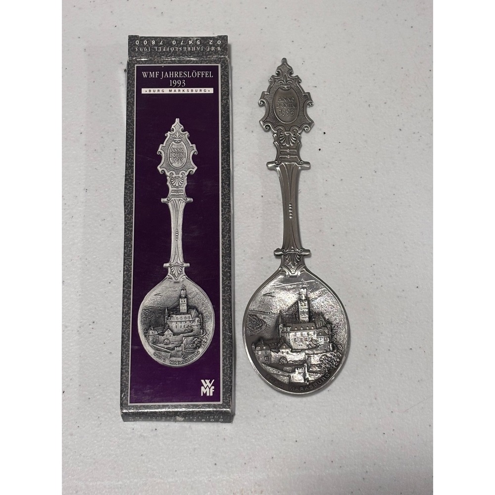 WMF 1993 Jahreslöffel Annual Collector Spoon Burg Marksburg Silver Plated Ger.